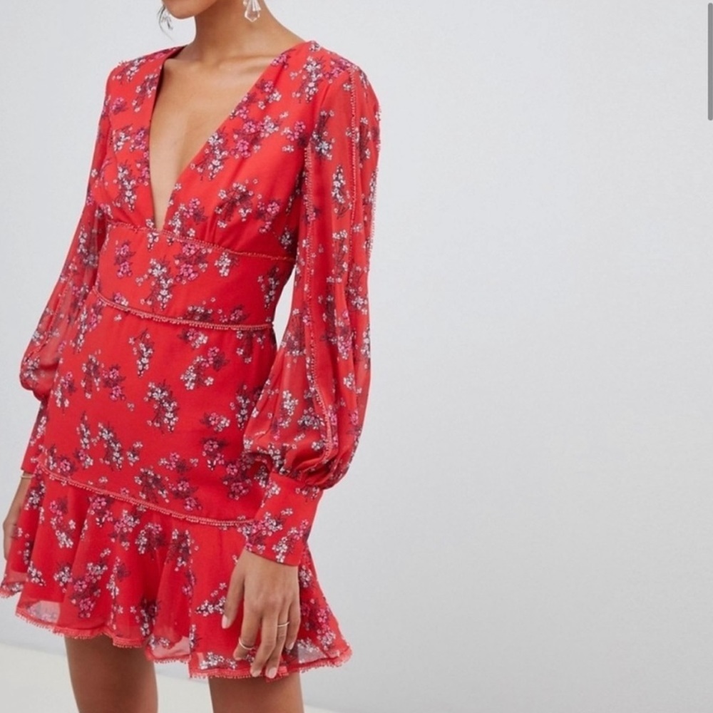 NWT keepsake the label red dress size medium